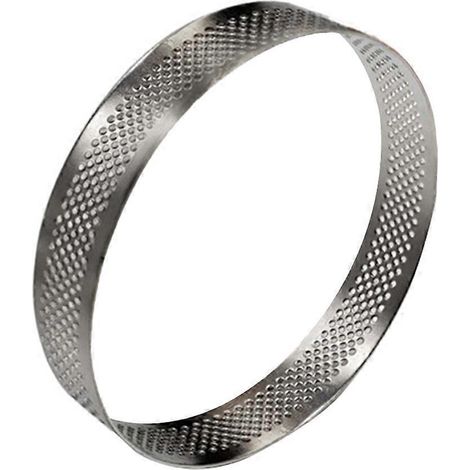 Runde Törtchenform Aus Edelstahl, Rundes Küchenutensil Für Mousse. – 15 X 15 Cm – Silber