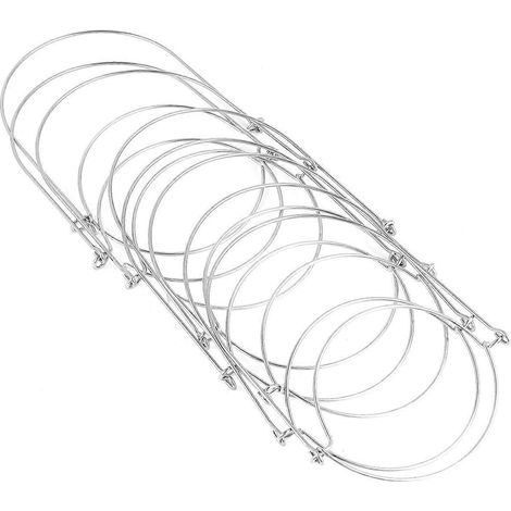 Set Mit 8 Deckelhaltern Für Einmachgläser, Griffe Aus Edelstahldraht, Passend Für Eine 70-mm-öffnung. – 70 Mm – Silber