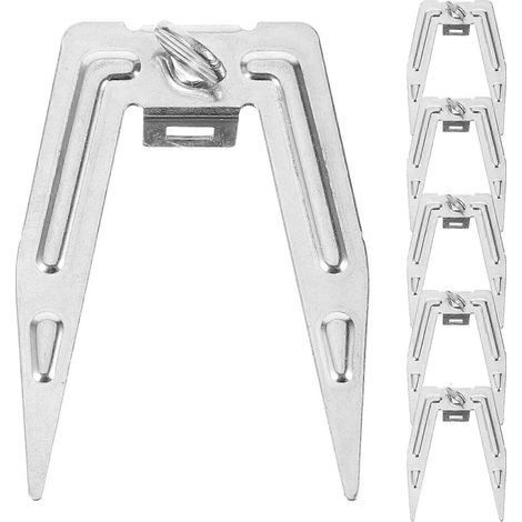 6er-set Drehbare Hähnchengabeln Zum Kochen, Braten Und Grillen Von Hähnchen – 6,50 X 4,80 X 2,70 Cm – Silber