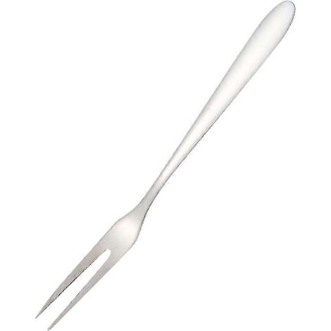 Obstgabeln Aus Edelstahl, Zweizinkige Dessertgabeln, Gabeln Mit Langem Griff Für Kuchen, Obst Und Steaks (silber) – 13,00 X 0,90 X 0,50 Cm – Silber