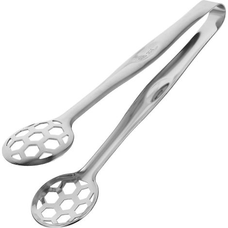 Servierzange Aus Edelstahl Für Den Tisch, Tragbare Zange Für Steak, Brot Und Grillgut – 22,5 X 6,5 X 5 Cm