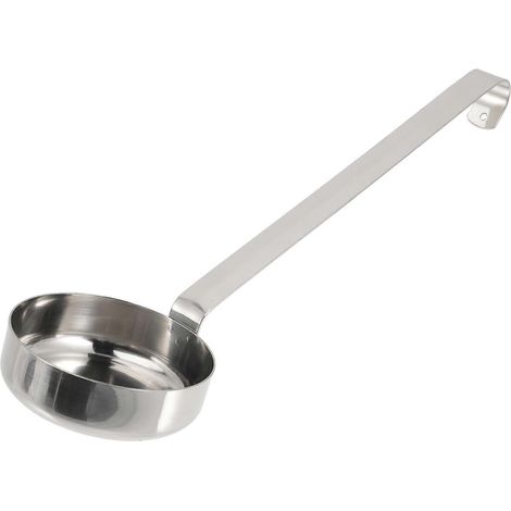 Multifunktionaler Edelstahllöffel Für Pizzasauce, Schöpfkelle, Flacher Messlöffel – 26,80 X 7,30 X 7,30 Cm – Silber