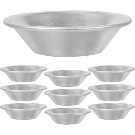 10 Antihaftbeschichtete Eierkuchenformen Aus Aluminiumlegierung Für Mini-törtchen, Cupcakes, Kuchen, Muffins, Kekse Und Puddings. – 7,30 X 7,30 X 2,30 Cm