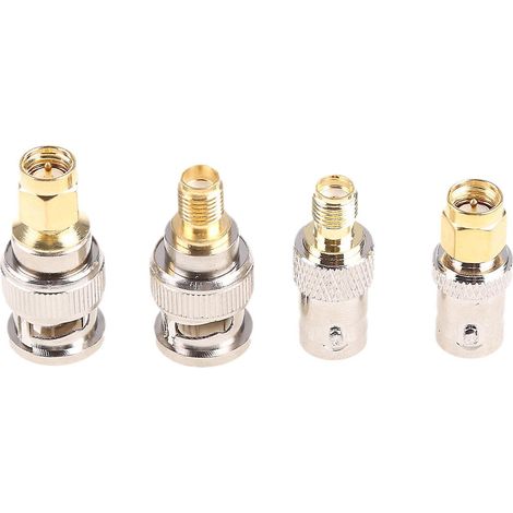 4er-pack Rf Sma Auf Bnc Koaxialadapter Für Tragbare Funkgeräte, Pc/lan Und Telekommunikation