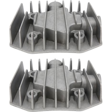 Stück 48x72mm Aluminium-luftkompressor-zylinderkopf Mit Kühlabdeckung Für 4/3/5 Kolben
