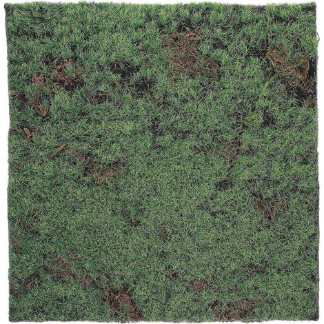 Künstliches Moosgras, Imitationsmoos, Realistische Grünpflanzen, Dekoration Für Mikrolandschaften. – 30,00 X 30,00 X 1,50 Cm – Grün