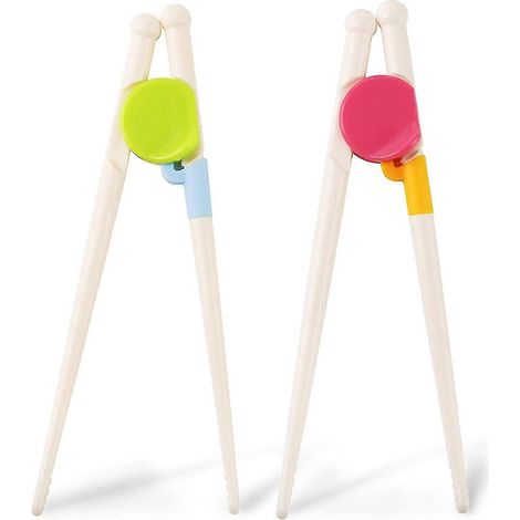 Essstäbchen Zum Erlernen Des Umgangs Mit Besteck Für Kinder, 2 Paar Essstäbchen.