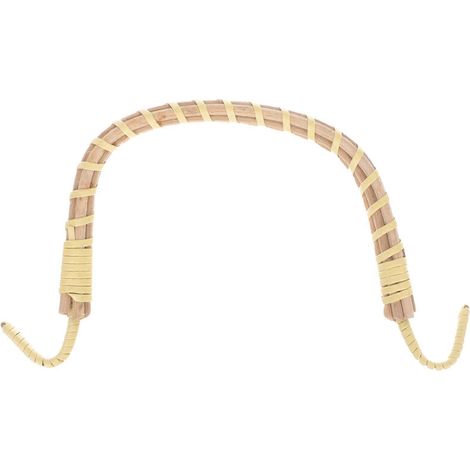 Ersatzgriff Für Wasserkocher, Geflochtener Griff Für Teekanne, Holzgriff Für Teekanne, Hitzebeständiger Griff – 17 X 10 Cm – Hellgelb