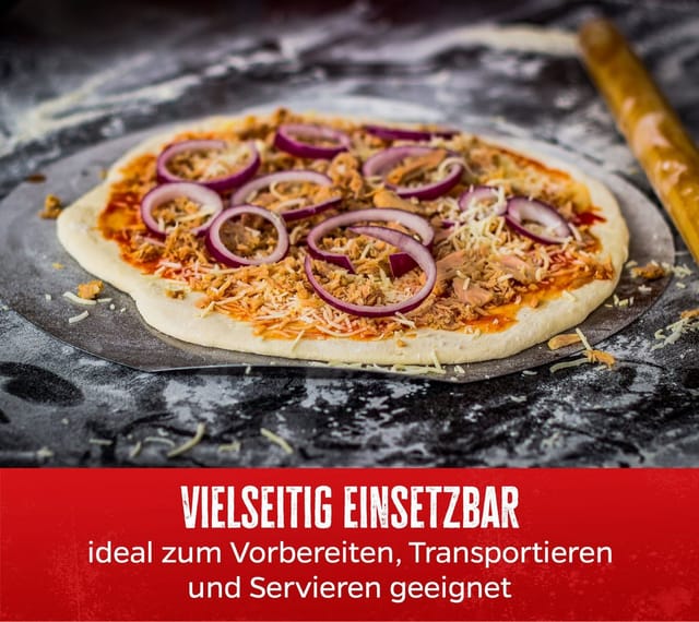 Grillfürst Aromaplanke Grillfürst Pizzablech Edelstahl 31 cm