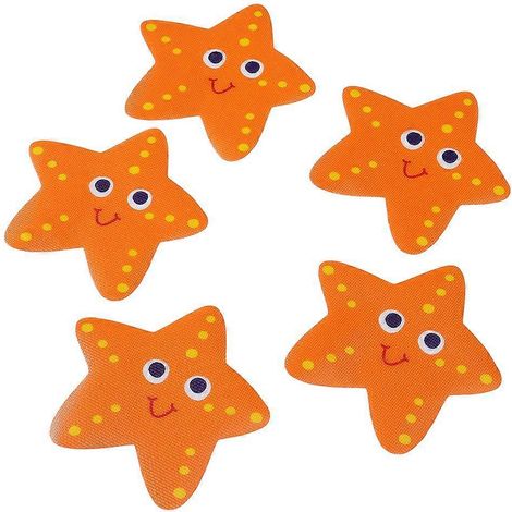 Rutschfeste Badewannenaufkleber (orange) - Orange