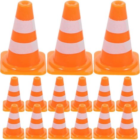 50 Mini-verkehrskegel, Baustellenschilder-spielzeug – 2,50 X 1,60 X 1,60 Cm