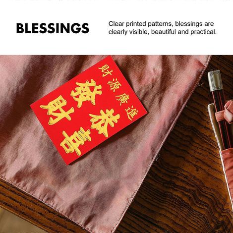 160 Traditionelle Rote Umschläge Zum Chinesischen Neujahr, Aus Geldpapier, Rote Päckchen – 10,00 X 6,50 X 0,02 Cm – Rot