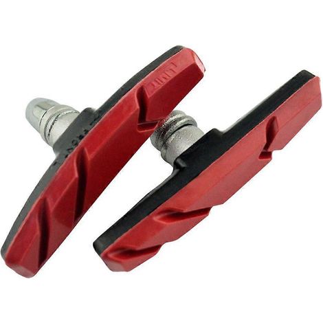 Paar V-brake-bremsbeläge Für Rennräder Und Mountainbikes, Fahrradzubehör Für V-brake-mountainbike-bremssysteme (rot) - Rot