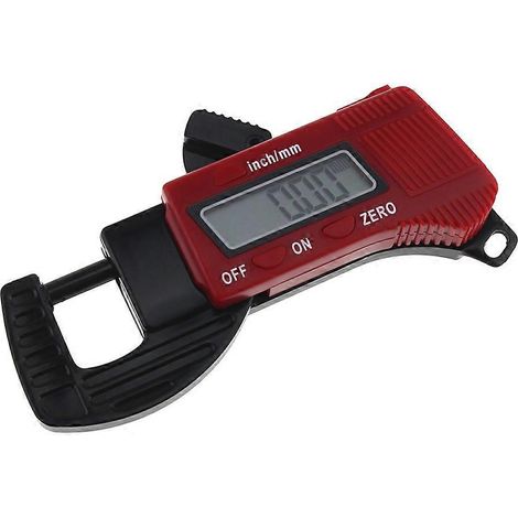 Tragbarer Digitaler Mini-messschieber (0,5 Zoll), Mikrometer, Dickenmessgerät (rot) – 10,00 X 3,50 X 2,00 Cm – Rot