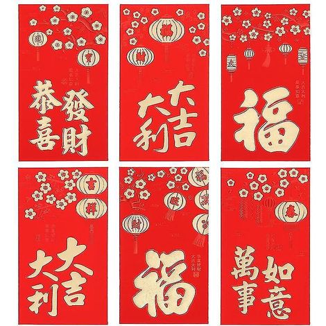 30 Rote Taschen Im Chinesischen Stil
