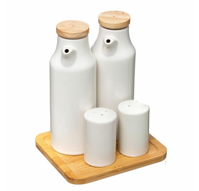 5five Simply Smart Menage-Set Öl- und Essig-Set 5-tlg., (5-tlg), mit Gewürzstreuern