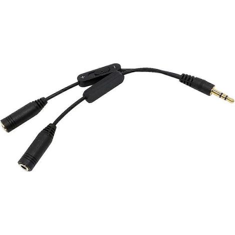 Vergoldeter Y-förmiger Audio-splitter-adapter Für Kopfhörer Und Mikrofone, 3,5-mm-klinkenstecker Auf 2 Klinkenbuchsen, Kompatibel Mit Tablets, Mobiltelefonen Und Pcs.