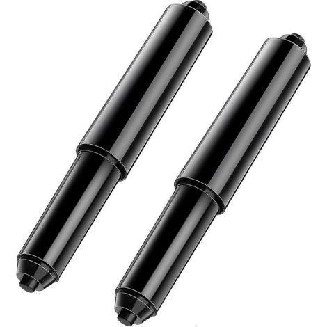 2 Ersatzrollen Für Federbelasteten Toilettenpapierhalter Aus Kunststoff (schwarz)