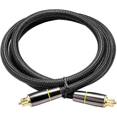 Optisches Audiokabel (1 Meter), Stecker-stecker-ersatzkabel – 100 X 1 X 1 Cm – Schwarz