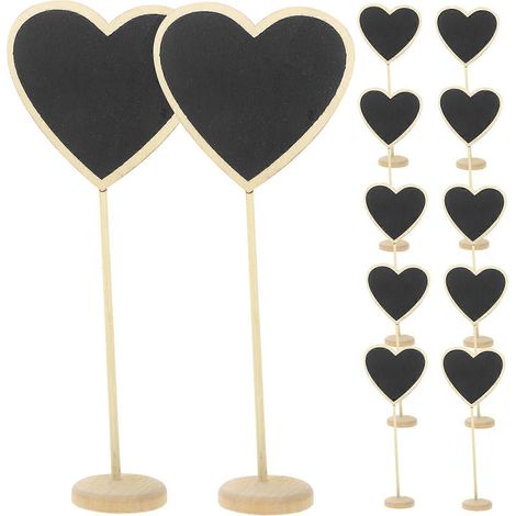 Set Mit 12 Kleinen Pinnwänden, Holztafeln, Bürotafeln – 19,50 X 8,00 X 4,00 Cm – Schwarz