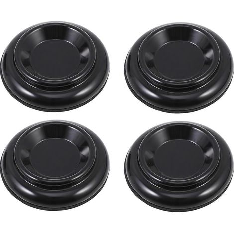 Set Mit 4 Rutschfesten Und Geräuschdämpfenden Klaviermatten Zum Schutz Des Bodens (schwarz) – 10 X 10 X 2,2 Cm – Schwarz