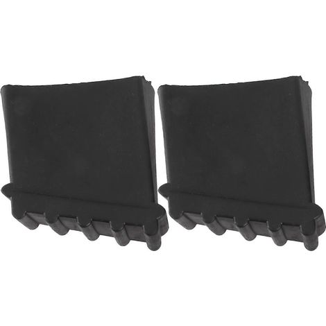 Set Mit 2 Antirutschpads Für Haushaltsleitern, Leiterfußschoner, Leiterzubehör – 5,00 X 5,00 X 2,50 Cm – Schwarz
