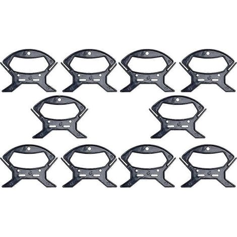 10 Kabelwickler Zur Aufbewahrung Und Zum Aufwickeln Von Drähten – 12,00 X 9,10 X 0,75 Cm – Schwarz