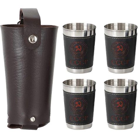 Camping-weinglas-set Aus Edelstahl, Kleine, Tragbare Weingläser – 5,2 X 5,8 Cm