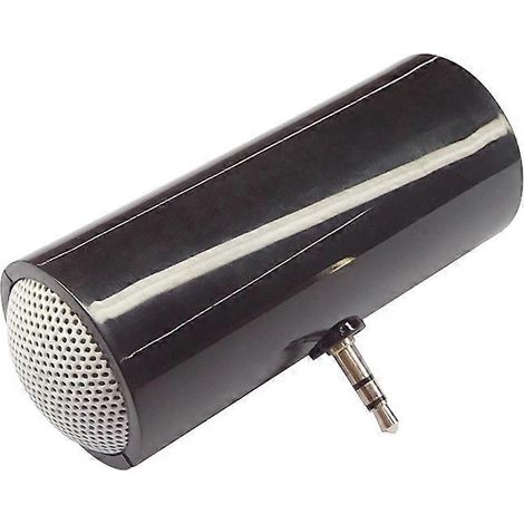 Mini-stereo-lautsprecher Mit 3,5-mm-klinkenanschluss Für Smartphone Und Tablet (schwarz)