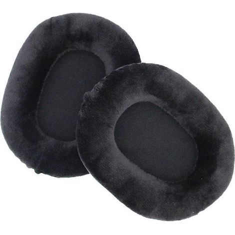 Samt-ohrpolster Für Audio Technica Ath M50, M50x, M40, M40x, M30, M35, Sx1 Und M50s Dj-kopfhörer – 2 Stück – Schwarz