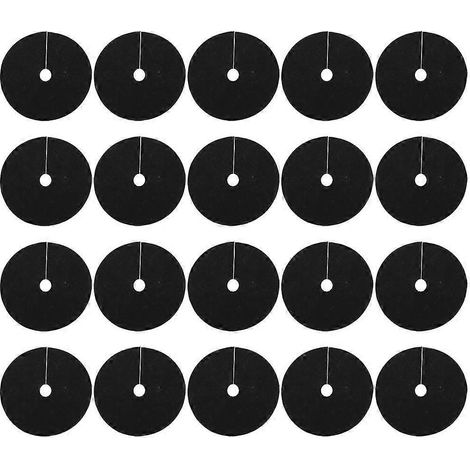 40 Vlies-mulchringe Für Bäume, Runde Pflanzenschutzringe – 15 X 15 X 0,1 Cm – Schwarz
