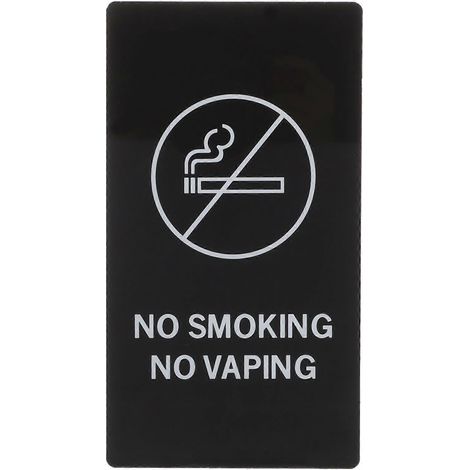 Acryl-schild „rauchen Verboten“ – Freundlicher Hinweis Zur Toilettenbenutzung – 22 X 12 Cm – Schwarz