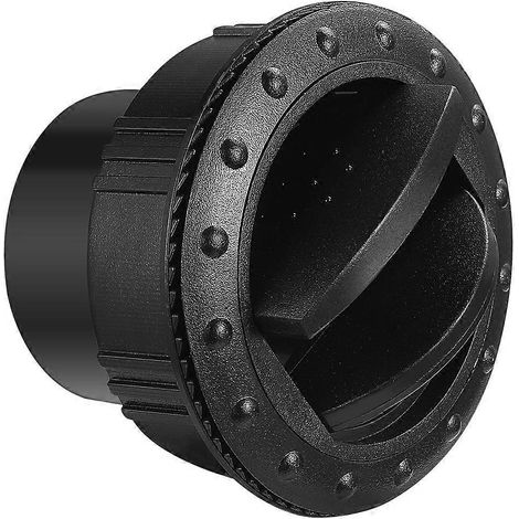 Vosarea Universeller, Drehbarer 60-mm-rundlüfter Für Den Innenraum Von Autos, Wohnmobilen, Atvs Und Klimaanlagen (schwarz)