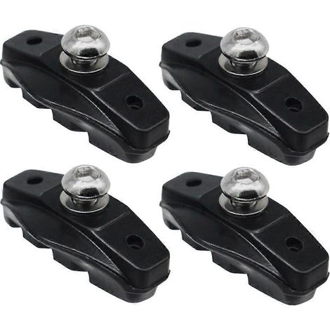 Paar/4 Stück Gummibremsbeläge Für Rennräder, C-brake-aufnahme (schwarz) – 5,00 X 2,30 X 1,00 Cm – Schwarz
