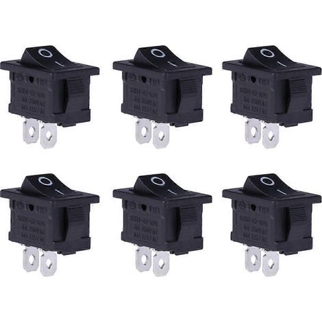 Packung Mit 20 2-poligen Ein/aus-kippschaltern, Mini-rundschalter Für Boote, Autos Usw., 15 X 21 Mm – 2,10 X 1,50 X 1,50 Cm