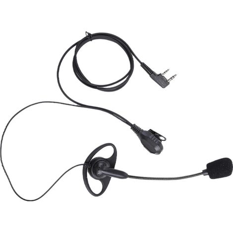 Hochwertiger, 2-poliger, D-förmiger Clip-on-ptt-ohrhörer Mit Mikrofon Für Das Uv5r Hyt Tc286 Headset
