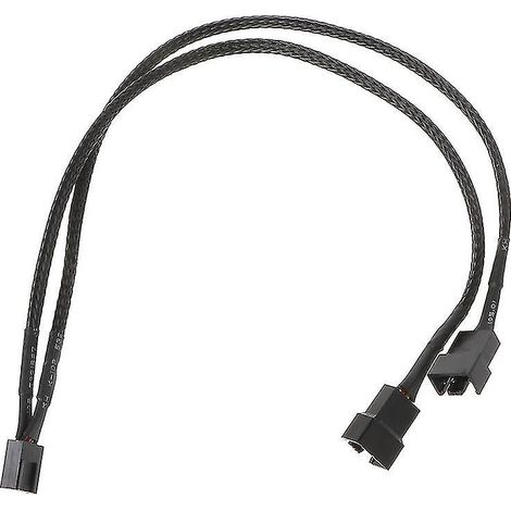 Y-förmiges Stromverteilerkabel Für Computergehäuselüfter, 4-pin Pwm Auf Dual Pwm Ummantelt