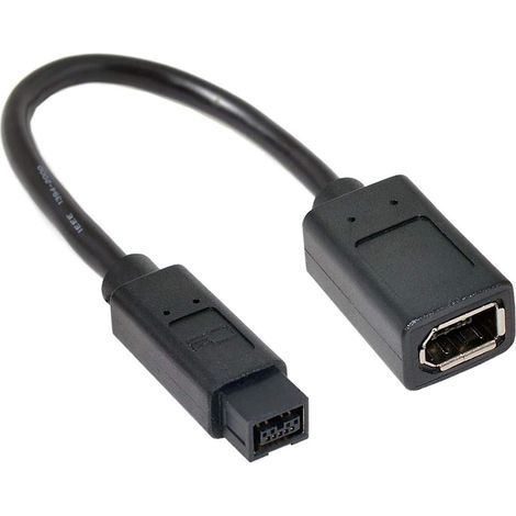 Ieee 1394-kabel (6-poliger Weiblicher Stecker 1394 Auf 9-poligen Männlichen Stecker 1394b) Firewire 400 Auf 800