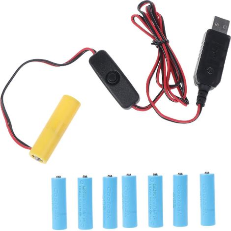Qc3.0 Universal-usb-auf-5v-, 6v-, 7,5v-, 9v-, 12v-lr6-aa-batterie-eliminator-netzkabel