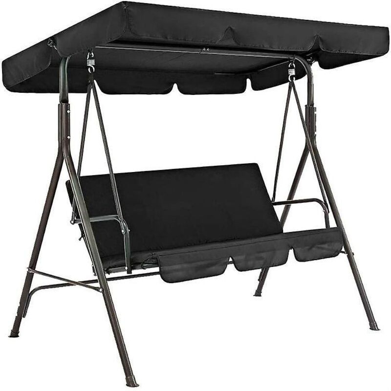Schwarzer Ersatzbezug Für Schaukel – 195 X 125 X 15 Cm