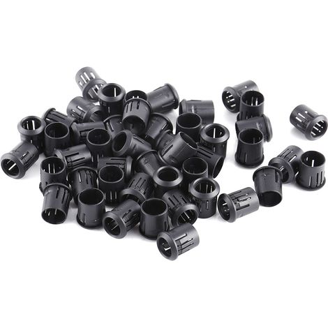 50 Schwarze Led-halter Aus Nylon, 10 Mm, Zum Aufclipsen, Geeignet Für Dioden Und Lampen