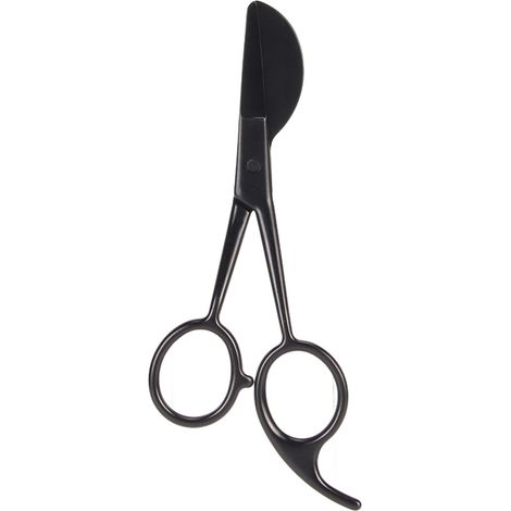 Entenschnabelschere Aus Edelstahl Zum Schneiden Von Teppichen Und Applikationen, Ergonomischer Schwarzer Griff
