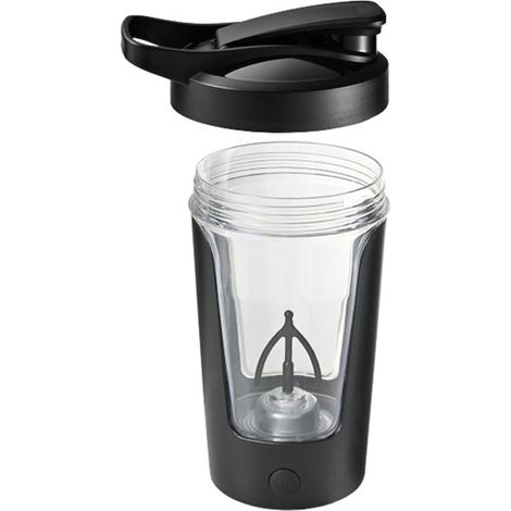 450-ml-selbstmischbecher, Lebensmittelechter Kunststoff, Ideal Für Kaffee Zu Hause Und Im Büro, Schwarz