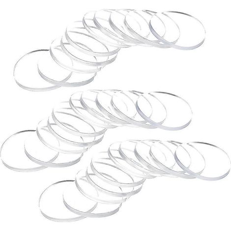 30 Professionelle Glas-tischstopper, Praktische Anti-rutsch-abstandshalter Für Glastische – 2,50 X 2,50 X 0,30 Cm – Transparent