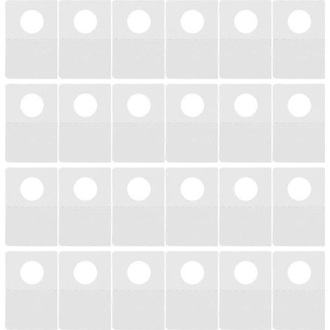 500 Transparente, Selbstklebende Schlitzstreifen Für Die Produktpräsentation – 3,8 X 2,6 Cm – Transparent