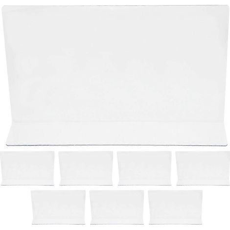 Transparente Regaleinteiler Aus Kunststoff Für Schränke – 28,00 X 6,00 X 3,00 Cm