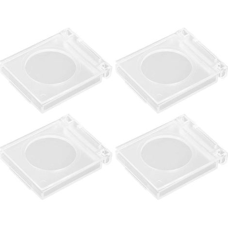 Set Mit 4 Austauschbaren Und Verschleißfesten Transparenten Knopfschutzkappen – Transparente Farbe