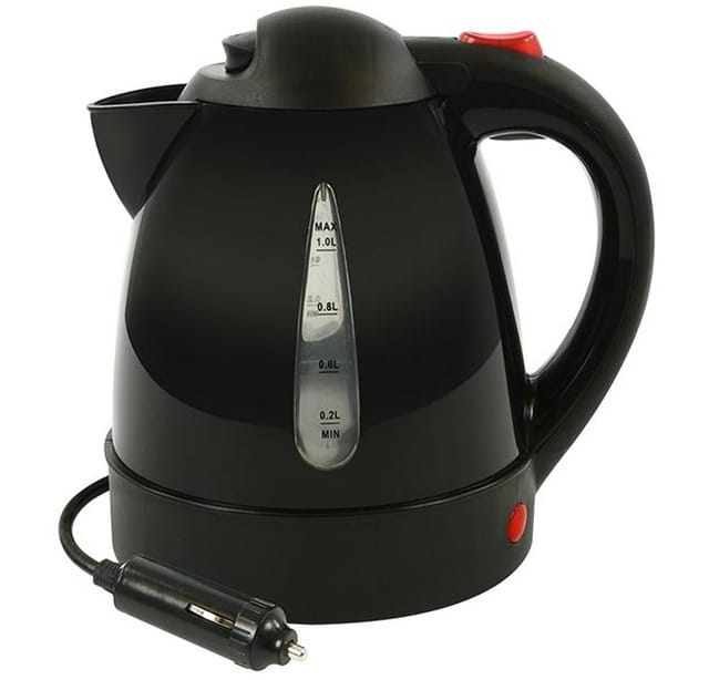 ProPlus Reise-Wasserkocher KFZ Wasserkocher 12V 1L für Auto Camping Zigarettenanzünder 150W, 1 l, 150 W, Füllanzeige, schnelle Erhitzung