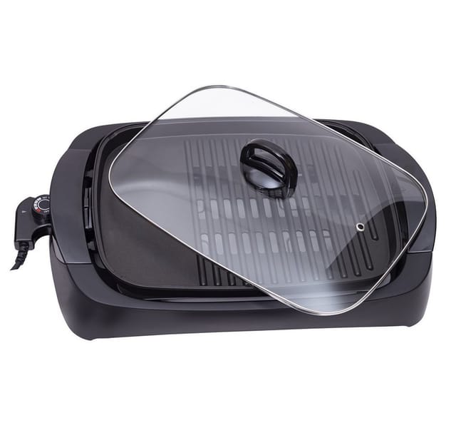 Adler Kontaktgrill Adler AD 6610 Elektrogrill Tischgrill mit Glasdeckel 2
