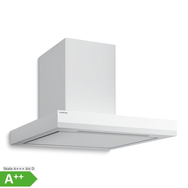 Klarstein Deckenhaube Velaire Velaire, Dunstabzugshaube Umluft Abluft Touch LED Weiss